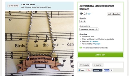 000 intersectional liberation necklace